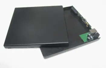 External Slim Sata CD/DVD Drive Enclosure Case
