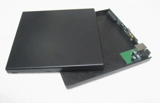 External Slim Sata CD/DVD Drive Enclosure Case