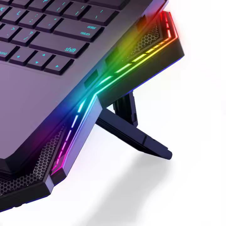 Gaming RGB Laptop Cooling Pad 6 Fans Cooler Stand for Laptop - Image 2