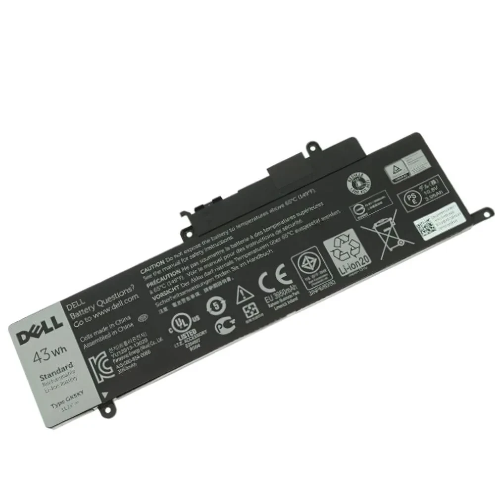 Dell Inspiron 11-3153 11-3148 3152 3157 3158 3159 15-7558 7348 7353 GK5KY 43Wh 100% Original Laptop Battery