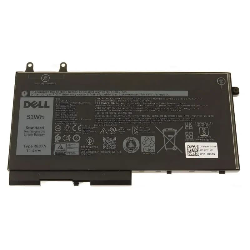 Dell Precision 3540 M3540 3550 Latitude 5400 5500 Inspiron 7590 7591 2in1 7791 R8D7N 51Wh 100% Original Laptop Battery