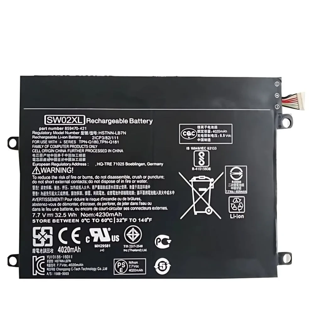 HP Notebook X2 10-P001NP SW02XL HSTNN-LB7N 889517-855 32.5Wh 100% Original Laptop Battery