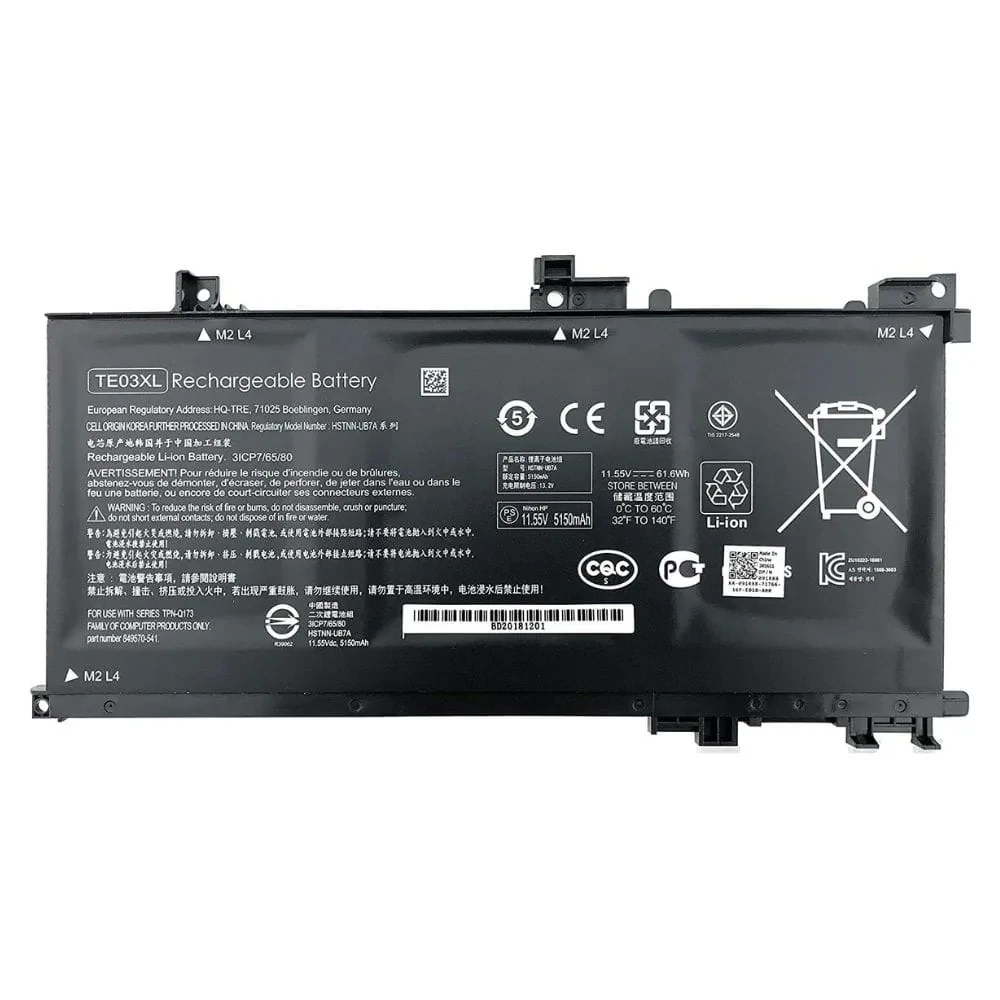 HP Omen 15-AX000 15-AX 15-AX001NS 15-AX033DX 15-AX210NR 15-AX250WM TE03XL TE03061XL 100% Original Laptop Battery
