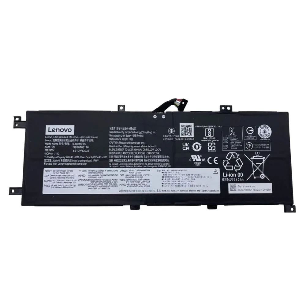 Lenovo ThinkPad L13 Yoga 1st Gen 2nd Gen 20R5 20R6 L18M4P90 L18D4P90 L18C4P90 SB10T83177 SB10T83119 SB10T83120 02DL031 100% Original Laptop Battery