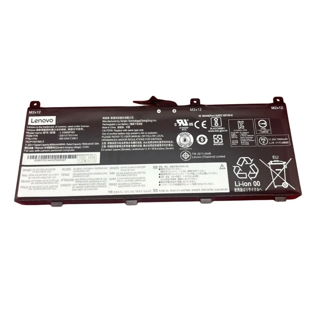 Lenovo ThinkPad P53 L18M6P90 L18C6P90 02DL028 02DL029 5B10W13901 100% Original Laptop Battery